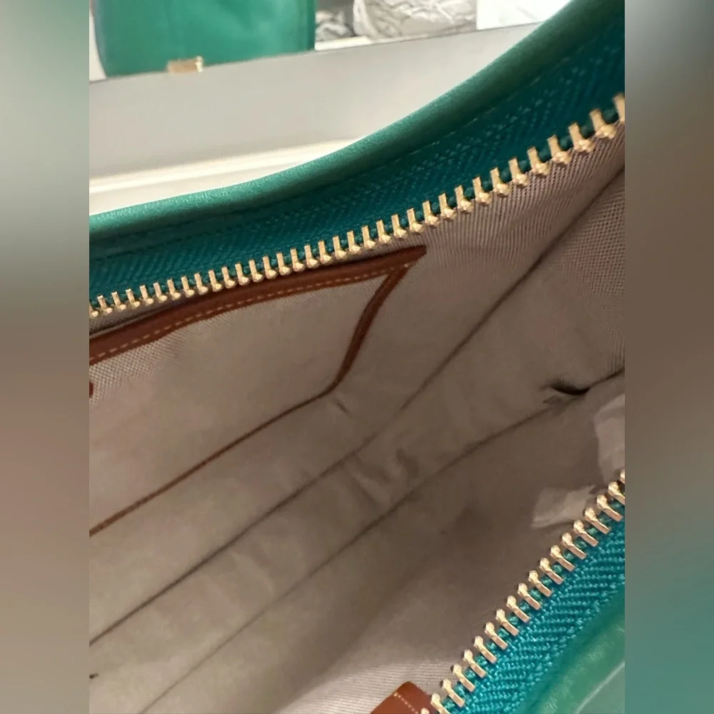 NWT Coach Ergo Shoulder Bag 33 in Green Glovetanned Leather - Picture 8 of 13